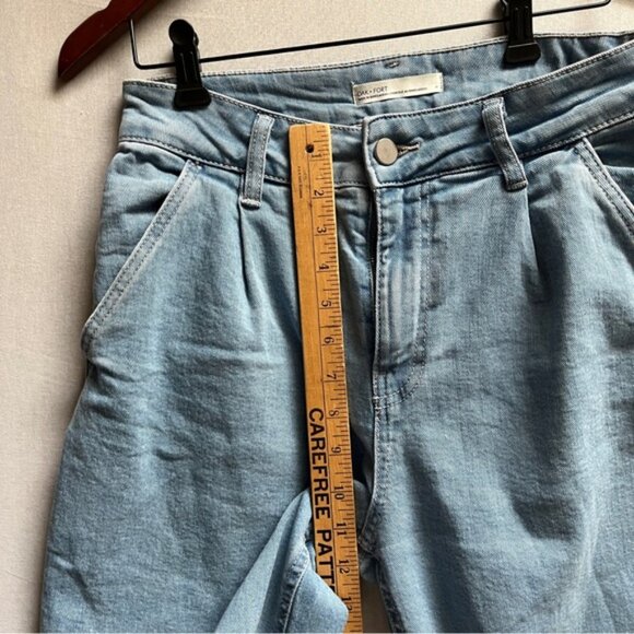 Oak + Fort straight leg barrel denim organic cotton jeans Sz 27 - Picture 11 of 11